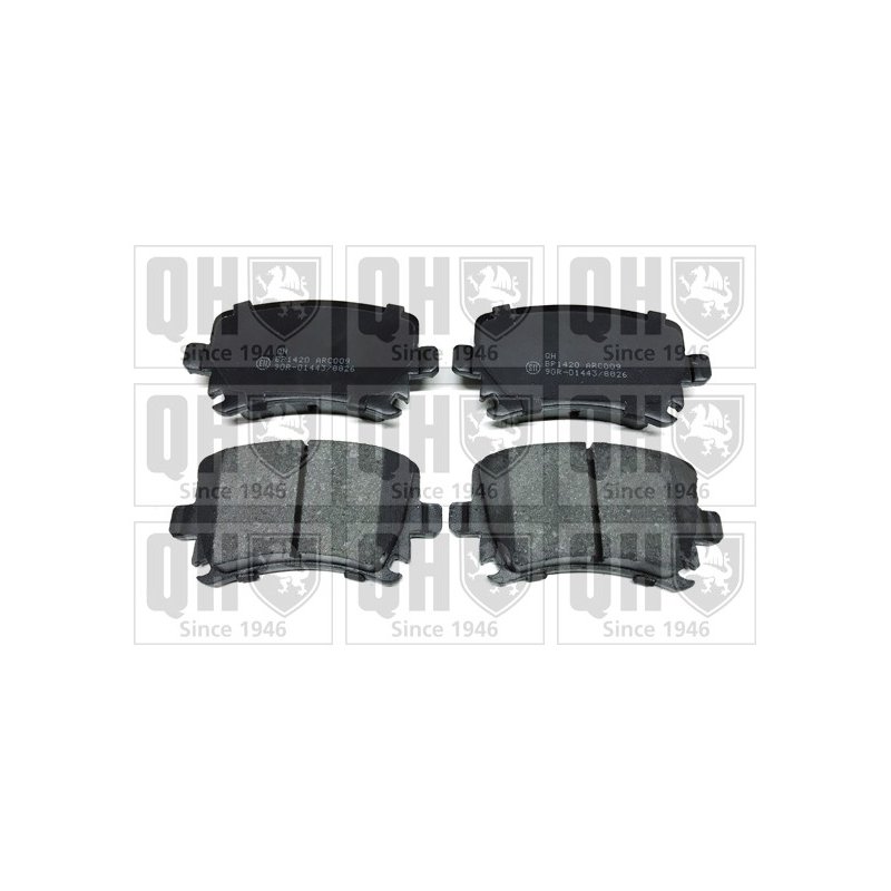 Brake Pad Set QUINTON HAZELL BP1420 OE Ref 1K0698451K QUINTON HAZELL