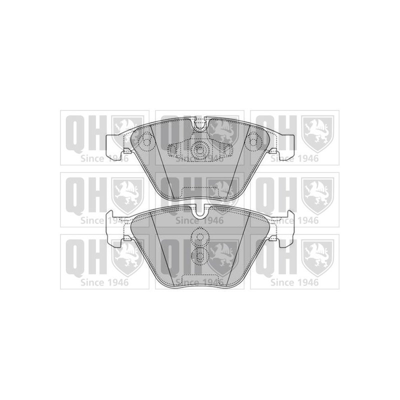 Brake Pad Set QUINTON HAZELL BP1605 OE Ref 34116776161 QUINTON HAZELL