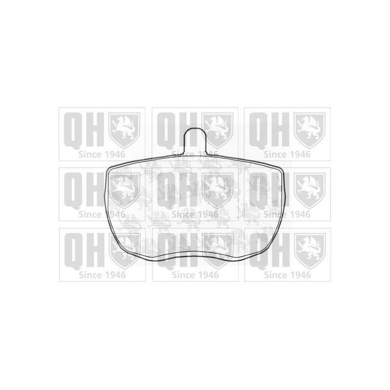 Brake Pad Set QUINTON HAZELL BP163 OE Ref 496150 QUINTON HAZELL