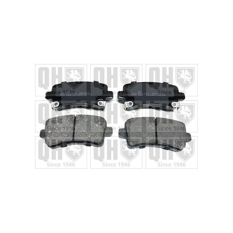 Brake Pad Set QUINTON HAZELL BP1663 OE Ref 13237765 QUINTON HAZELL