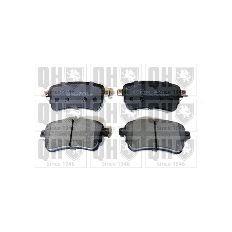 Brake Pad Set QUINTON HAZELL BP1933 OE Ref SU001A6136 QUINTON HAZELL