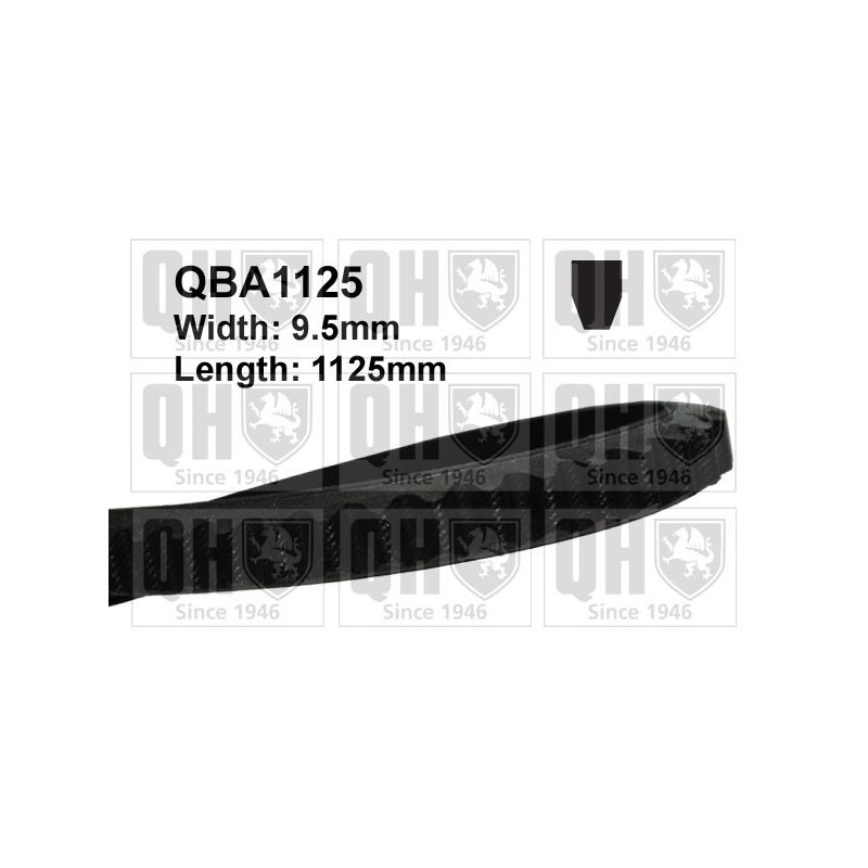 V belt QUINTON HAZELL QBA1125 OE Ref 1268688 QUINTON HAZELL