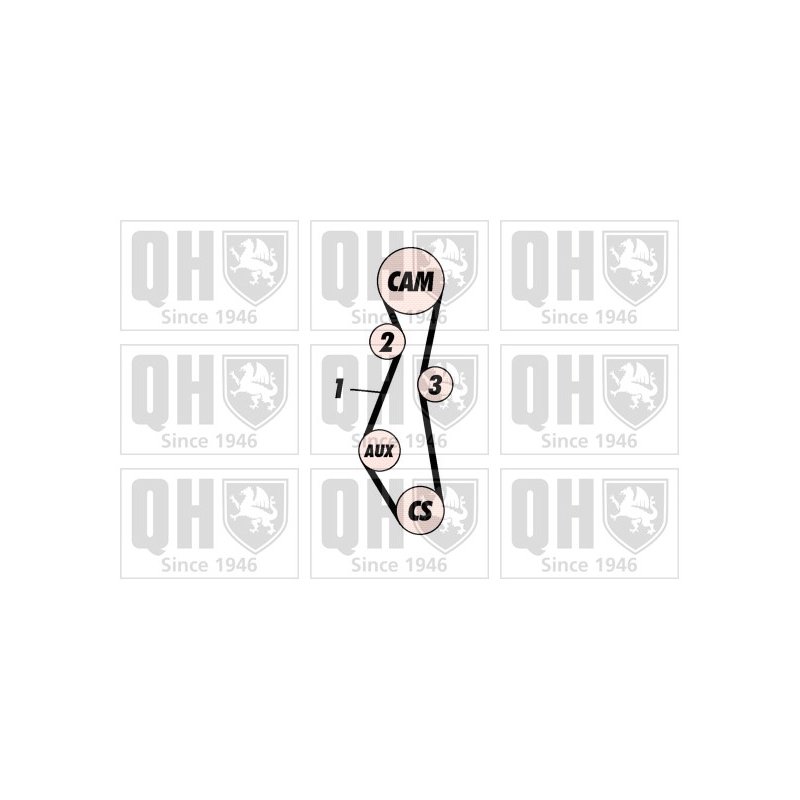 Timing Belt Kit QUINTON HAZELL QBK112 OE Ref 7701468167 QUINTON HAZELL
