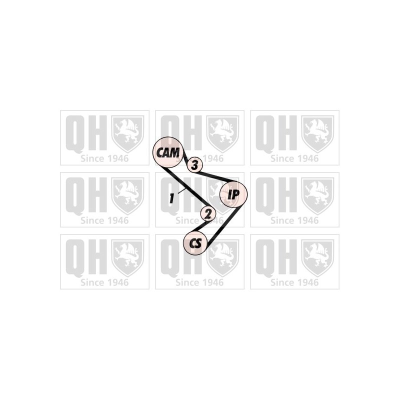 Timing Belt Kit QUINTON HAZELL QBK161 OE Ref 7701471773 QUINTON HAZELL