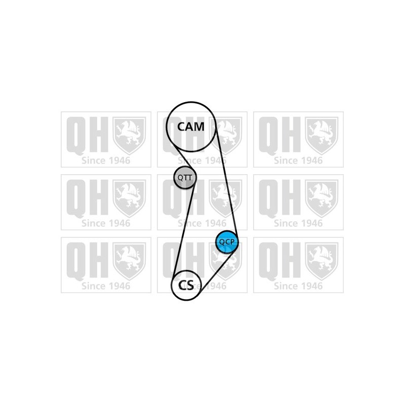 Timing Belt Kit QUINTON HAZELL QBK268 OE Ref 06A198119 QUINTON HAZELL