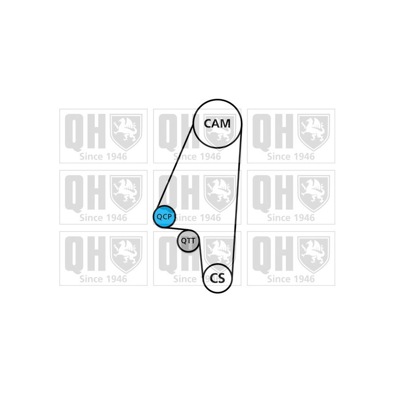 Timing Belt Kit QUINTON HAZELL QBK331 OE Ref 1606369 QUINTON HAZELL