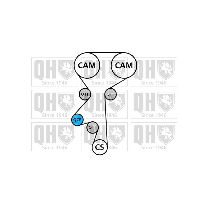 Timing Belt Kit QUINTON HAZELL QBK579 OE Ref 1629094 QUINTON HAZELL