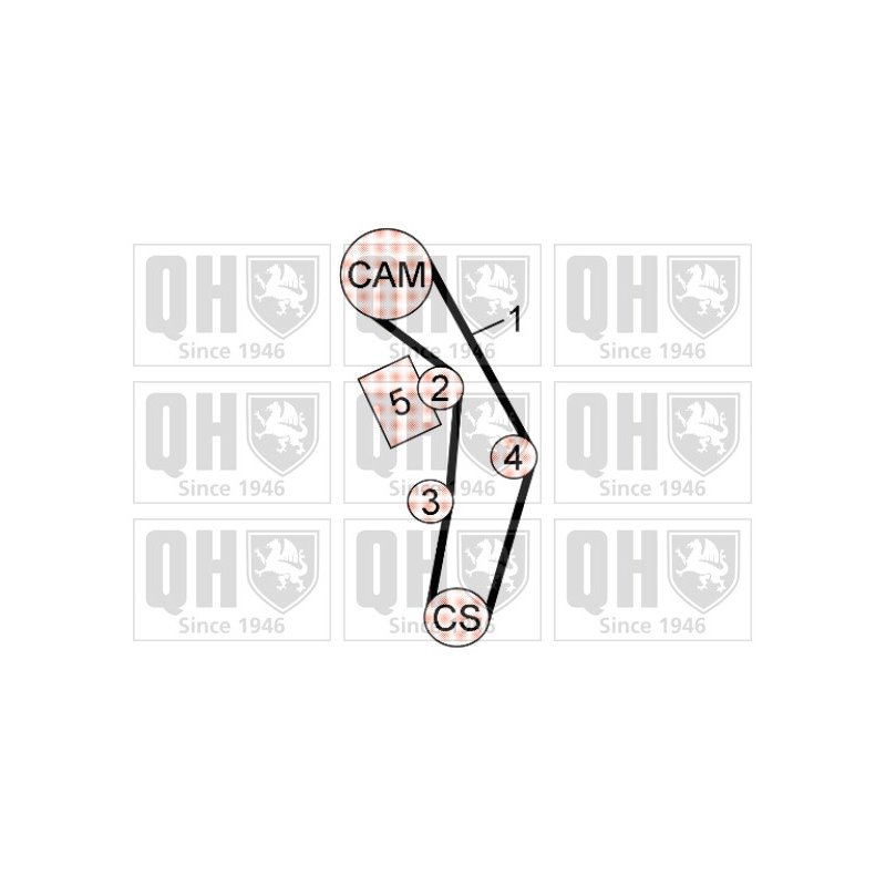 Timing Belt Kit QUINTON HAZELL QBK583 OE Ref 038198119 QUINTON HAZELL