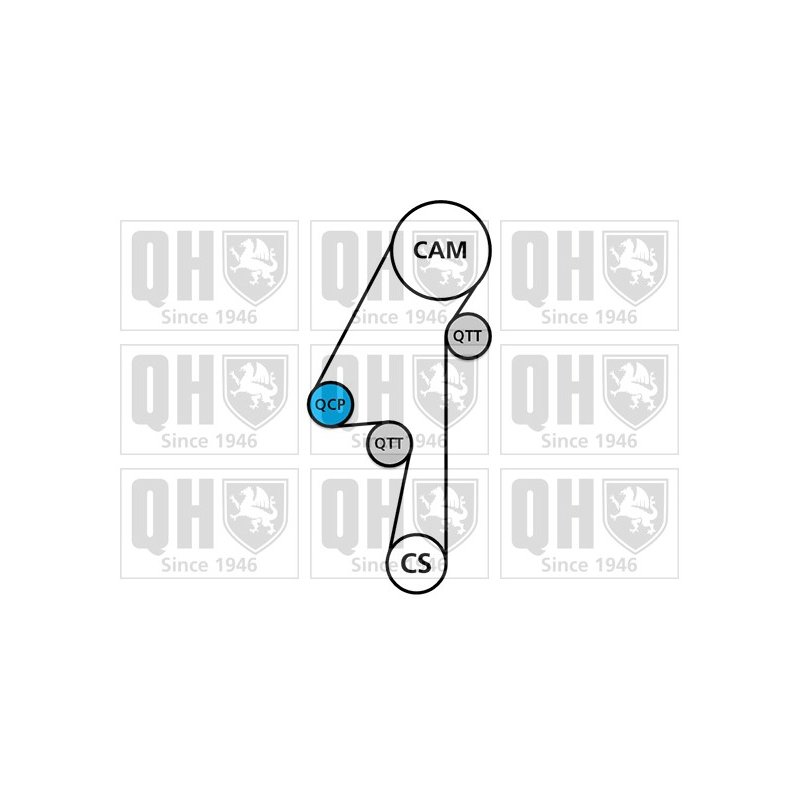 Timing Belt Kit QUINTON HAZELL QBK685 OE Ref 31258305 QUINTON HAZELL