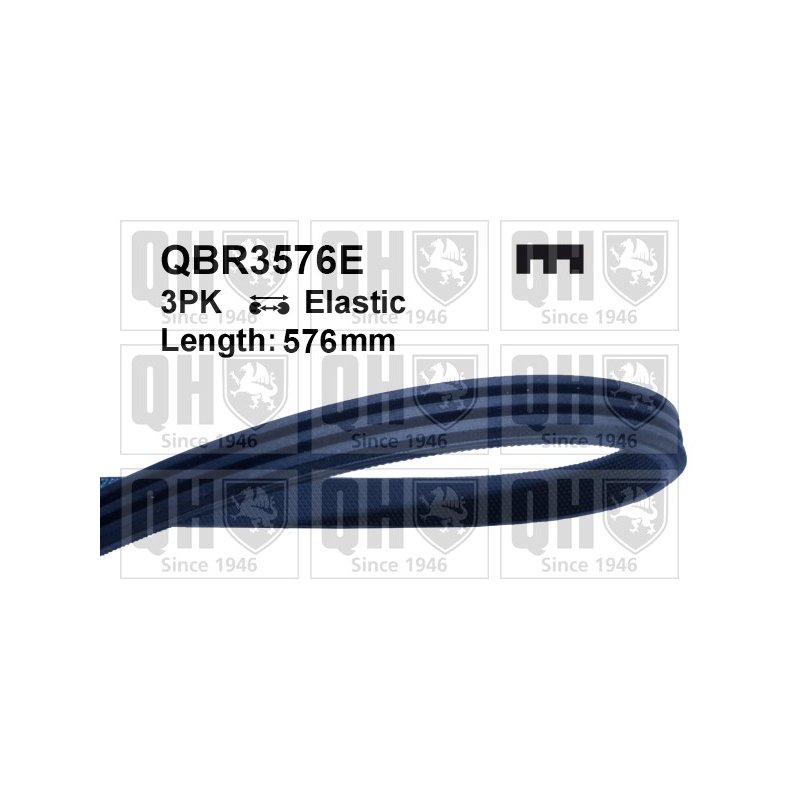 V Ribbed Belt QUINTON HAZELL QBR3576E OE Ref 9675874180 QUINTON HAZELL