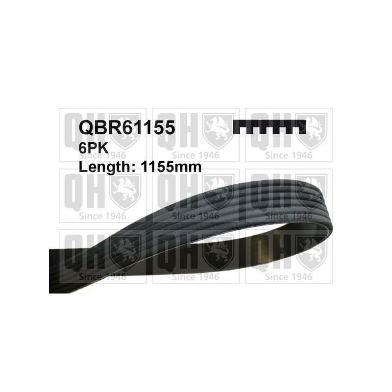 V Ribbed Belt QUINTON HAZELL QBR61155 OE Ref 5750GX QUINTON HAZELL