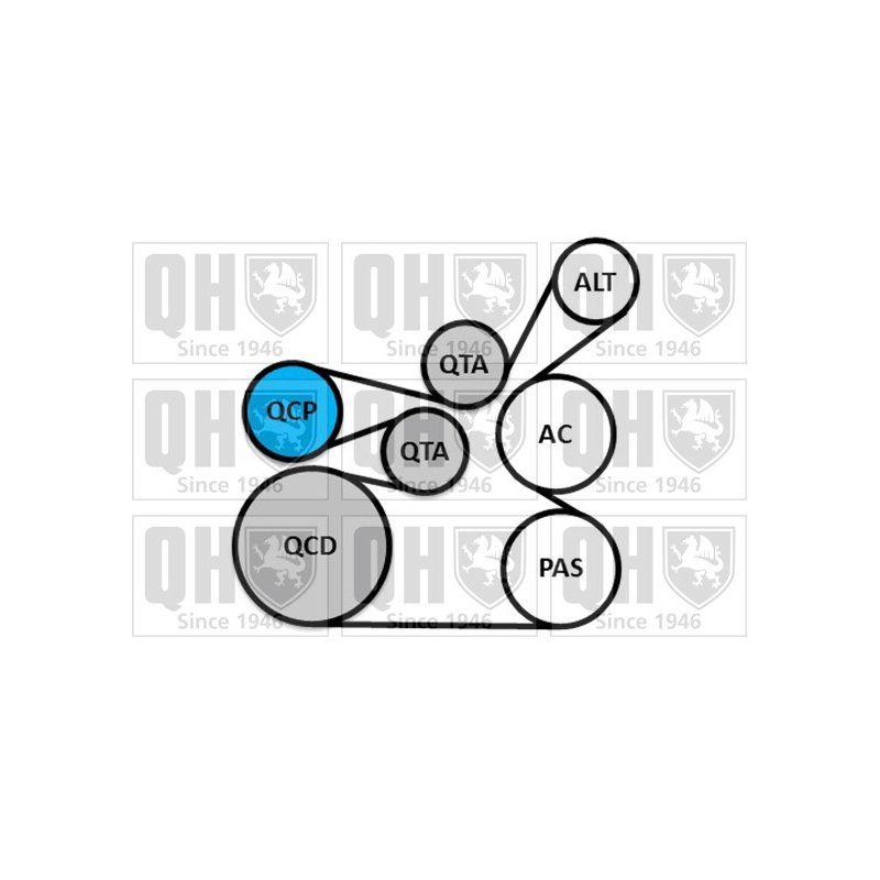 V Ribbed Belt Set QUINTON HAZELL QDK149 QUINTON HAZELL
