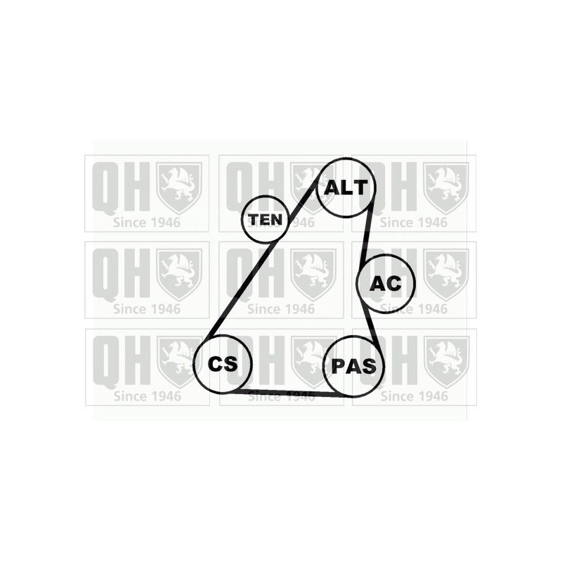 V Ribbed Belt Set QUINTON HAZELL QDK35 QUINTON HAZELL