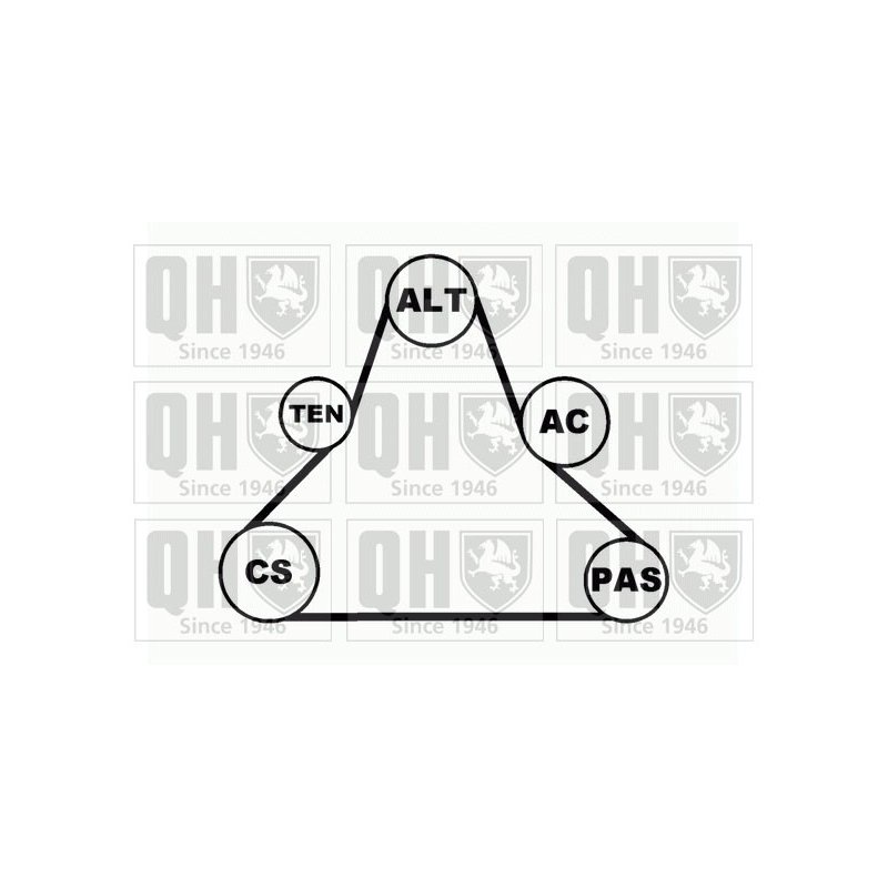 V Ribbed Belt Set QUINTON HAZELL QDK35 QUINTON HAZELL
