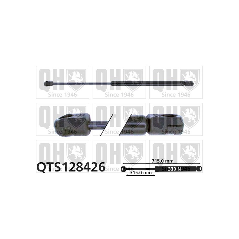 Bonnet Gas Spring QUINTON HAZELL QTS128426 OE Ref 8E0823359A QUINTON HAZELL