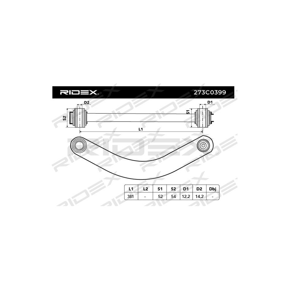 Bras de suspension arrière RIDEX 273C0399 pour SAAB, VAUXHALL, FIAT 51748740 RIDEX