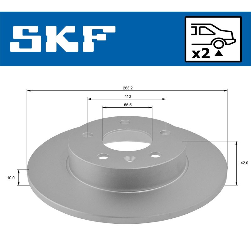 Brake Disc VKBD90115S2 SKF VKBD 90115 S2 OE Ref 569109 SKF