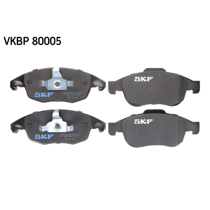 Brake Pad Set VKBP80005 SKF VKBP 80005 OE Ref 1611838580 SKF