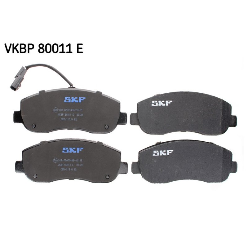 Brake Pad Set VKBP80011E SKF VKBP 80011 E OE Ref 4106000Q0L SKF