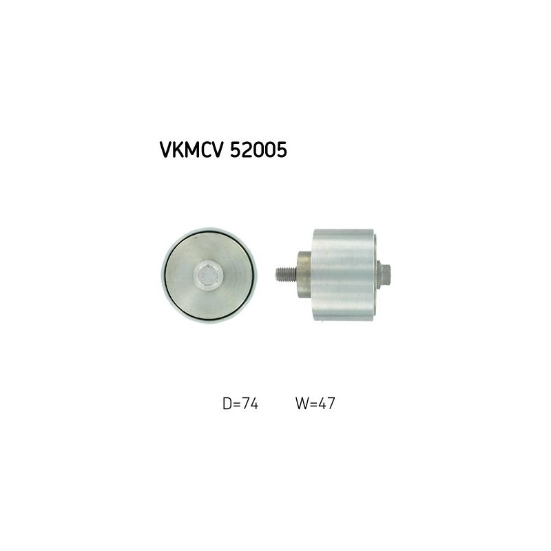 V ribbed Belt Deflection guide Pulley VKMCV52005 SKF VKMCV 52005 OE Ref 500318393 SKF