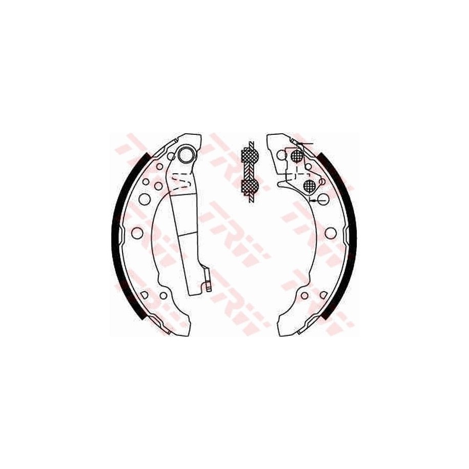 Jeu de mâchoires de frein TRW GS8166 pour AUDI, SEAT, VW OE 867698525V TRW