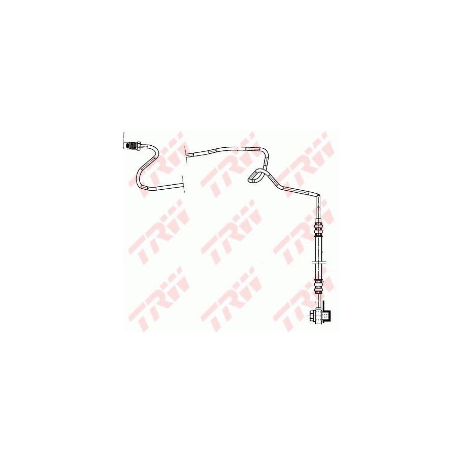 Flexible de frein TRW PHD942 pour AUDI, SEAT, SKODA, VW OE 1J0611764AD TRW