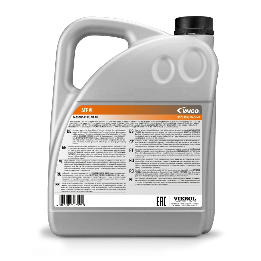 Huile de transmission VAICO V60-0132 pour BMW, CADILLAC, CHEVROLET et plus encore... VAICO