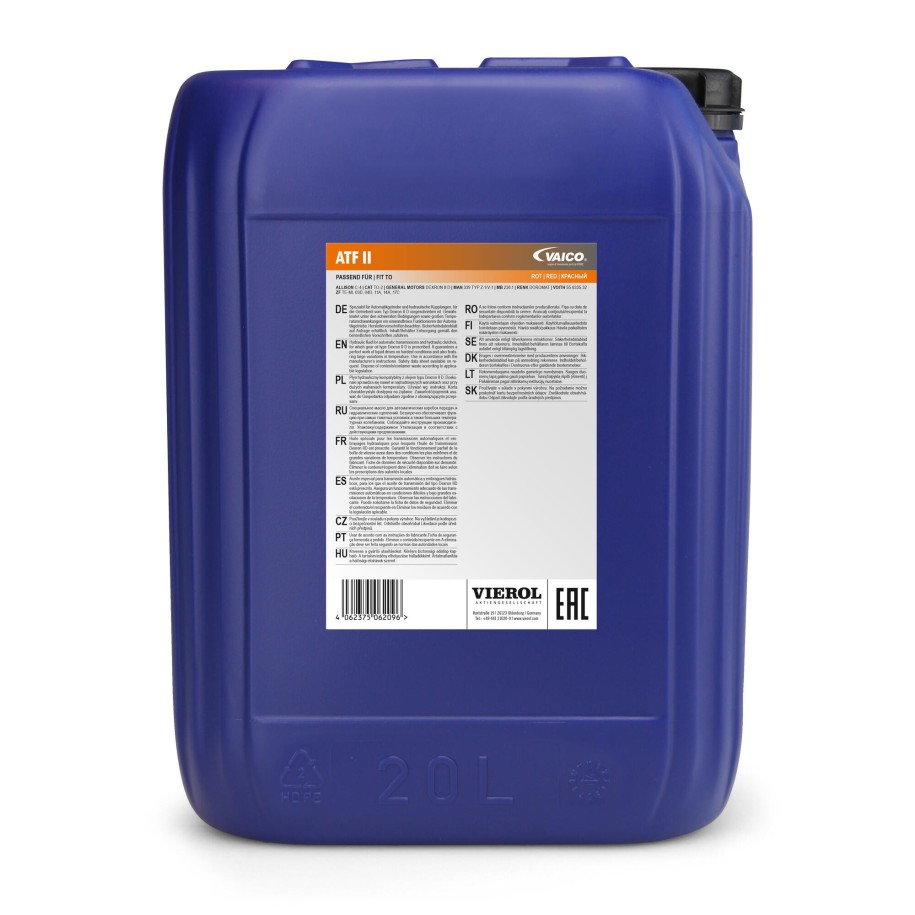 Huile de transmission VAICO V60-0251 pour ALFA ROMEO, AUDI, BMW et plus encore... VAICO