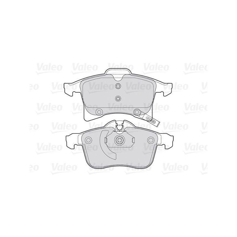 Jeu de plaquettes de frein VALEO 301860 pour HOLDEN, VAUXHALL OE 1605080 VALEO