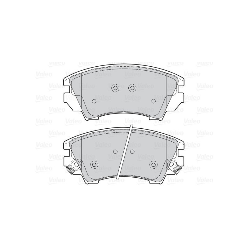 Jeu de plaquettes de frein VALEO 302117 pour CHEVROLET, HOLDEN, VAUXHALL et plus encore... VALEO