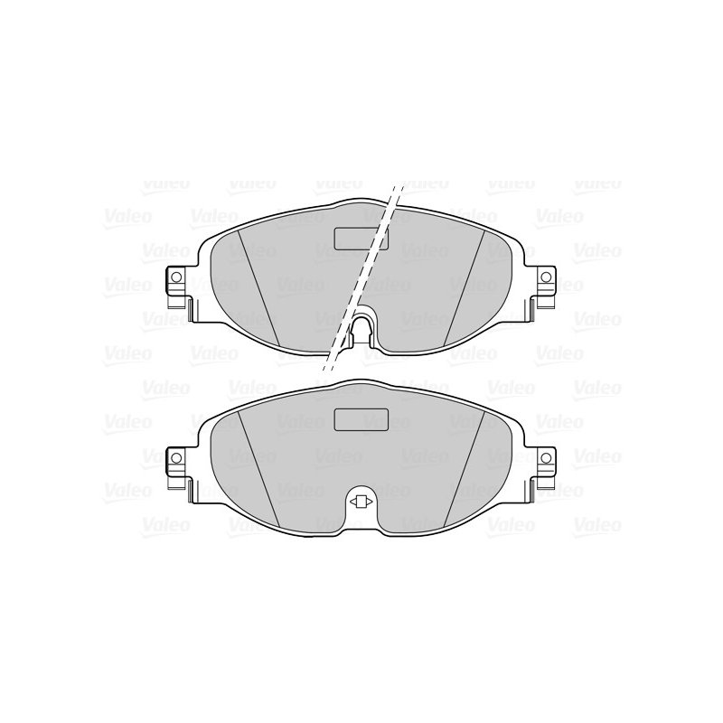 Plaquettes de frein VALEO 302271 pour AUDI, SKODA, VW OE 2Q0698151F VALEO