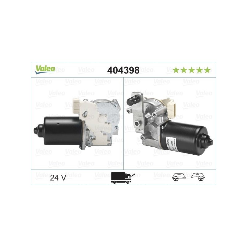 Moteur d'essuie-glace VALEO 404398 pour MERCEDES ATEGO, AXOR, TRAVEGO VALEO