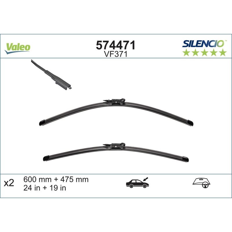 Essuie-glace VALEO 574471 pour ALPINA, AUDI, BMW, INFINITI et plus encore... VALEO