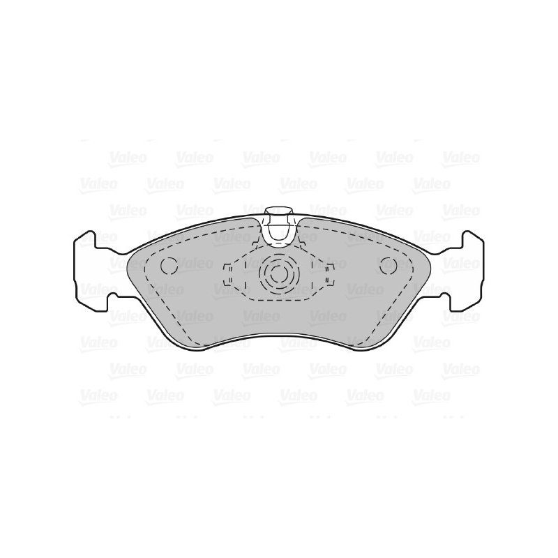 Jeu de plaquettes de frein VALEO 598184 pour CHEVROLET, DAEWOO, GM KOREA et plus encore... VALEO