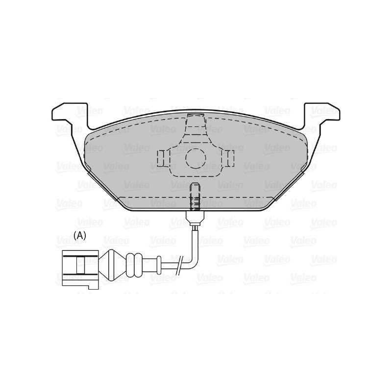 Jeu de plaquettes de frein VALEO 598408 pour AUDI, JETTA, PLYMOUTH, SAAB, SEAT et plus encore... VALEO
