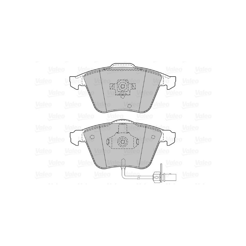 Jeu de plaquettes de frein VALEO 598822 pour CADILLAC, FORD, MAZDA, VAUXHALL et plus encore... VALEO