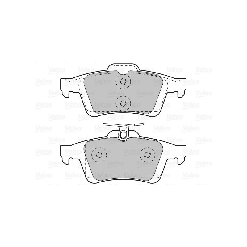 Jeu de plaquettes de frein VALEO 601044 pour FORD, MAZDA, VAUXHALL, VOLVO OE 1683383 VALEO
