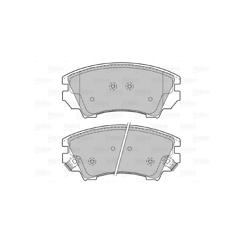 Jeu de plaquettes de frein VALEO 601046 pour BENTLEY, CHEVROLET, HOLDEN et plus encore... VALEO