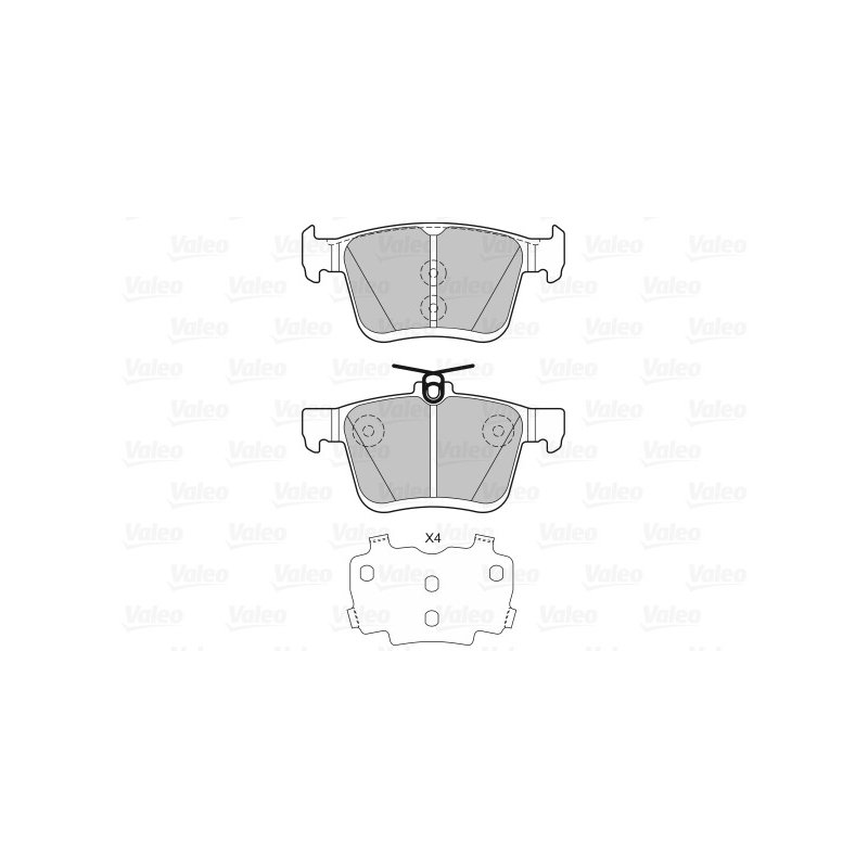 Plaquettes de frein VALEO 601329 pour AUDI, SEAT, SKODA, VW OE 5Q0698451AD VALEO