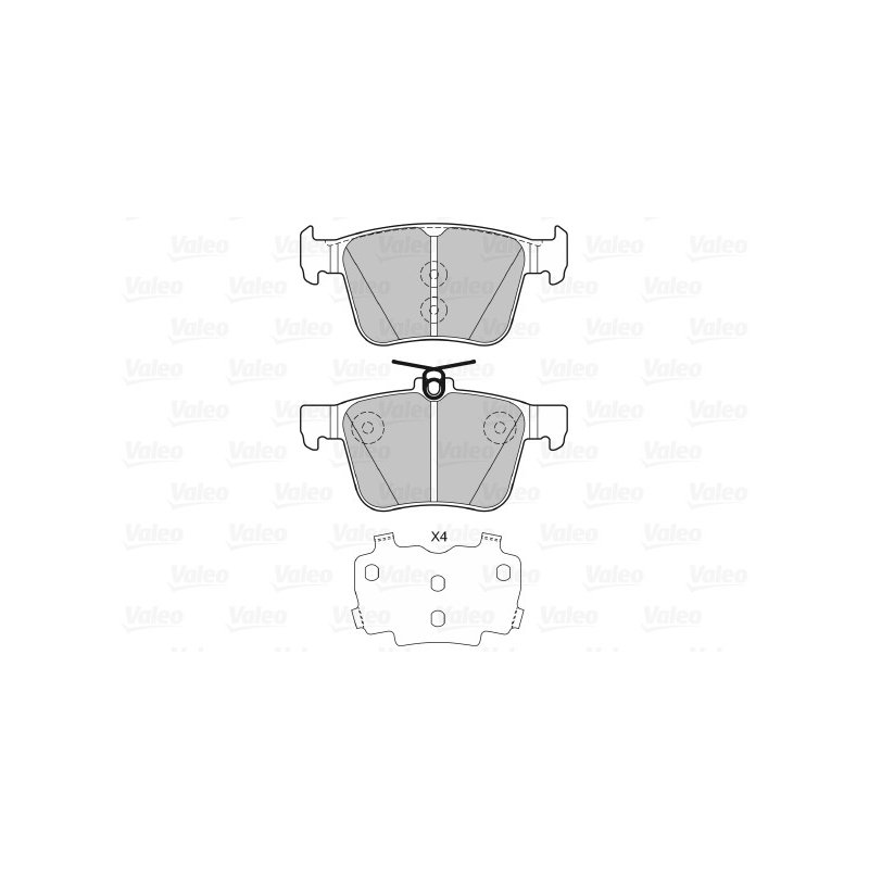 Plaquettes de frein VALEO 601425 pour AUDI, CUPRA, SEAT, SKODA, VW VALEO