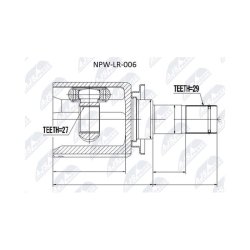 Front Right Driveshaft CV Joint Kit AMCP-25202-LR006 OE Ref LR047293
