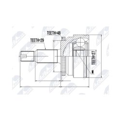 Front Left Right Driveshaft CV Joint Kit AMCP-29300-LR008 OE Ref TDJ500040