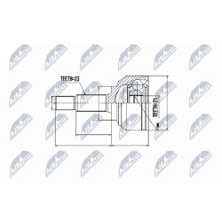 Front Driveshaft CV Joint Kit AMCP-29764-NS057 OE Ref 39211AY125