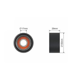 V belt Tensioner Pulley AMCP-32014-BM038 OE Ref 11287800334