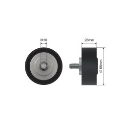 V belt Deflection Pulley guide Pulley AMCP-32046-BM032 OE Ref 11287649371