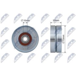 V ribbed Belt Deflection Pulley AMCP-32059-TY008 OE Ref 1660431020