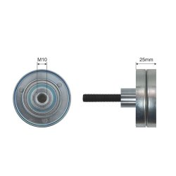 V ribbed Belt Deflection Pulley AMCP-32064-VW022 OE Ref 03C145276B