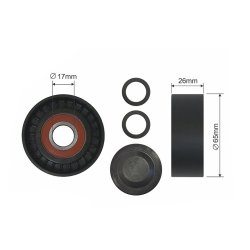 V ribbed Belt Deflection Pulley AMCP-32101-AU011 OE Ref 059903341H