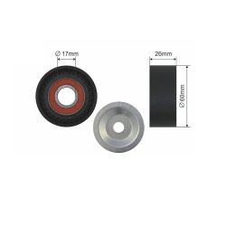 V ribbed Belt Tensioner Pulley AMCP-32113-BM002A OE Ref 11287810807