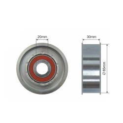 V ribbed Belt Tensioner Pulley AMCP-32124-CH027 OE Ref 4796016